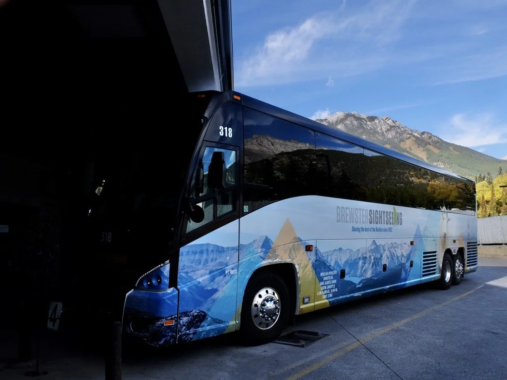  This was the Brewster bus we’d be taking to Lake Louise. 