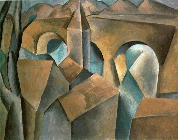 Landscape with a Bridge (Picasso, 1909)