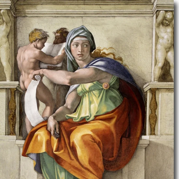 Delphic Sybil (Michelangelo, 1509)