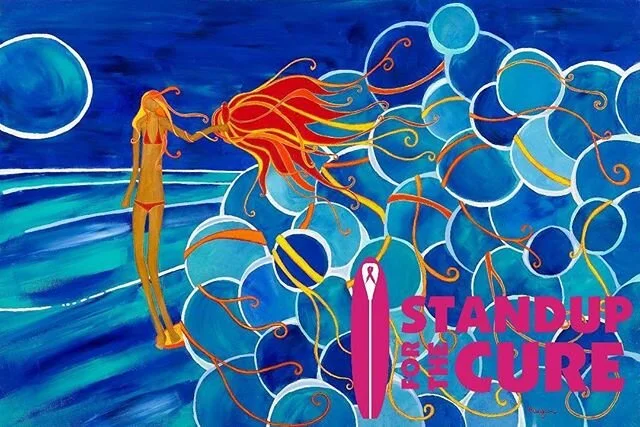 This beautiful Standup for the Cure work of art is done by Megan Feori. 🎨 Happy Artist a Day!