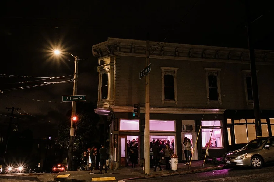 Wild times happen at the corner of Hayes and Fillmore street 