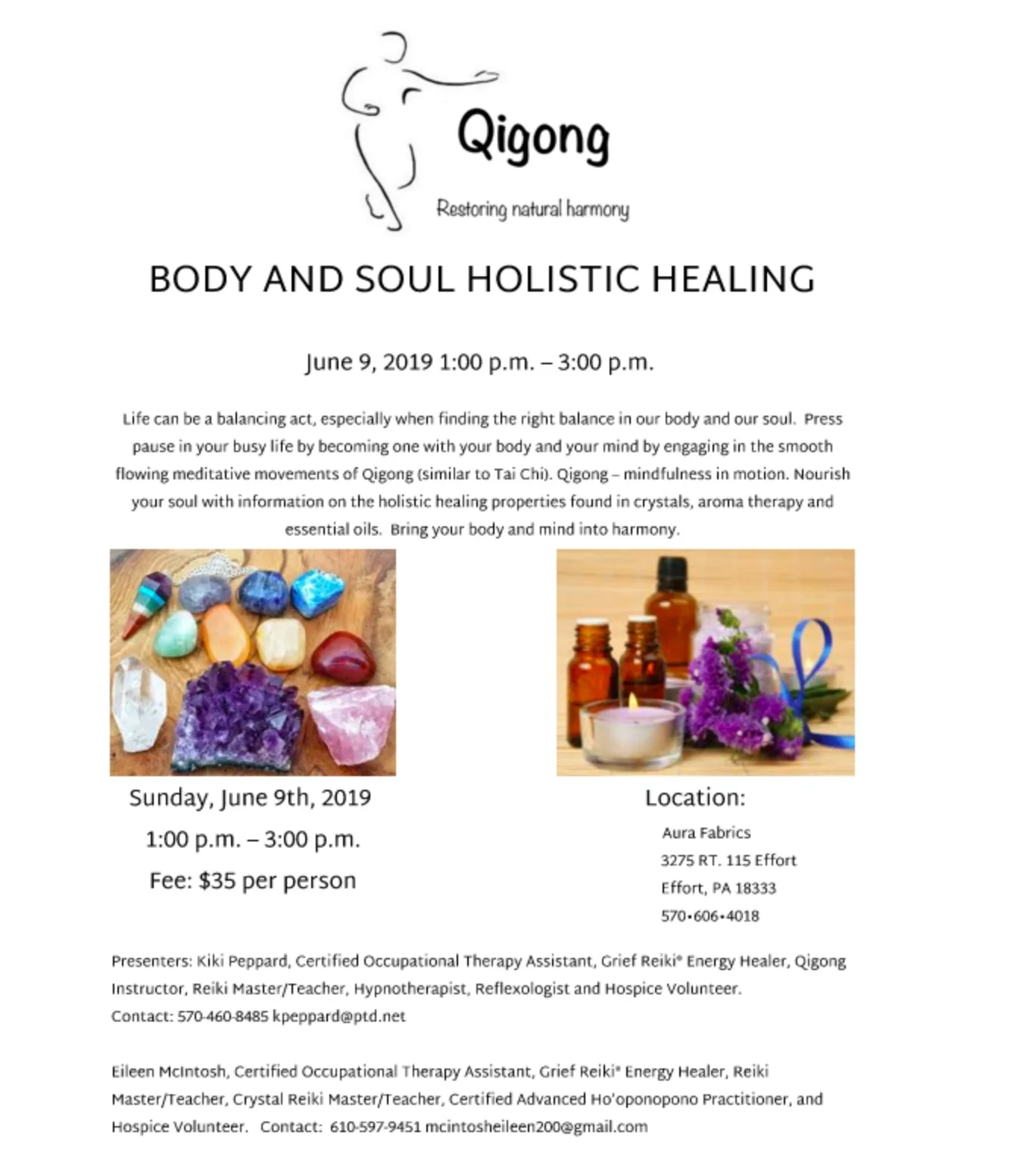 Body and Soul Holistic Healing Workshop