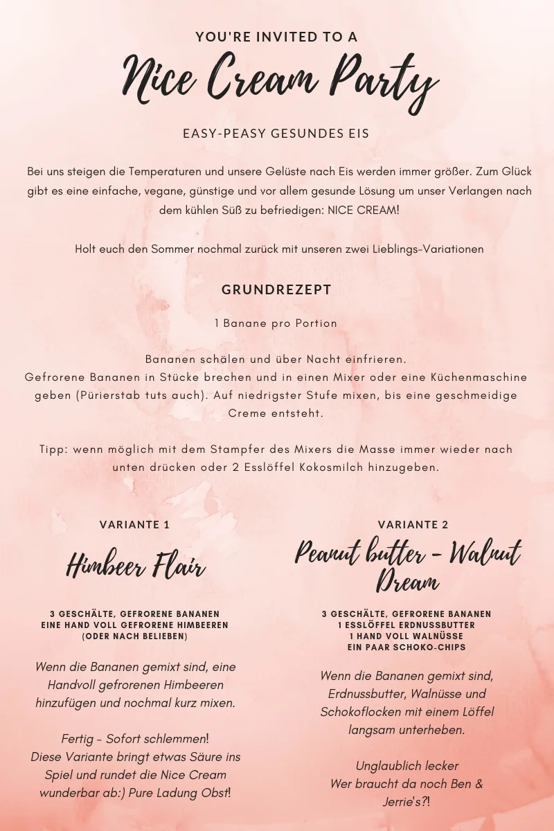 Unsere besten & schnellsten Nice Cream Rezepte!