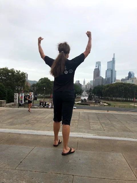 During a recent trip to Philly, Debbie took a five-mile walk through the city.