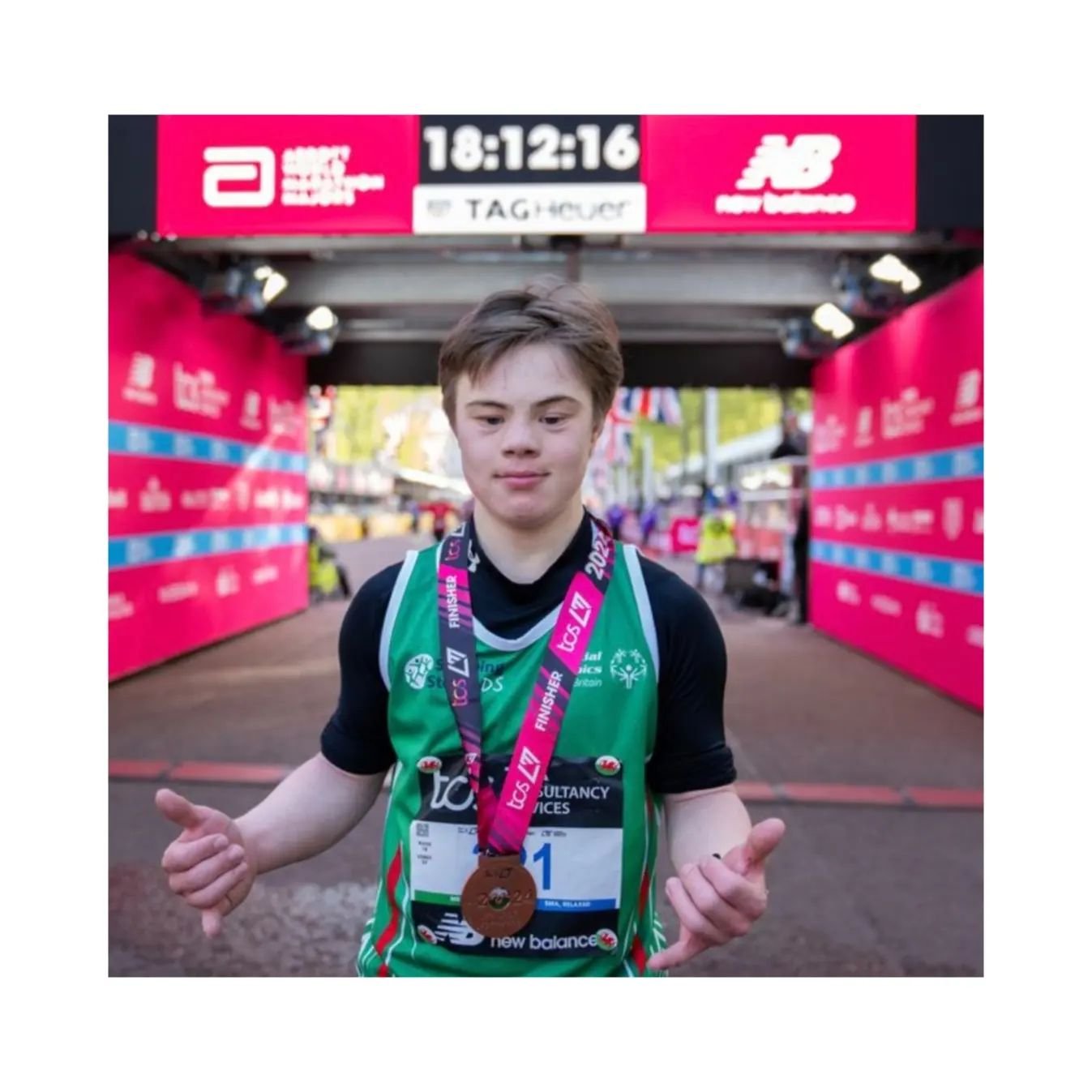 Spotlighting 19 year old Lloyd Martin, who recently became the youngest person with Downs Syndrome to complete a marathon! Lloyd, who was also born with a hole in his heart &amp; underwent surgery on both of his knees just three years ago, began trai