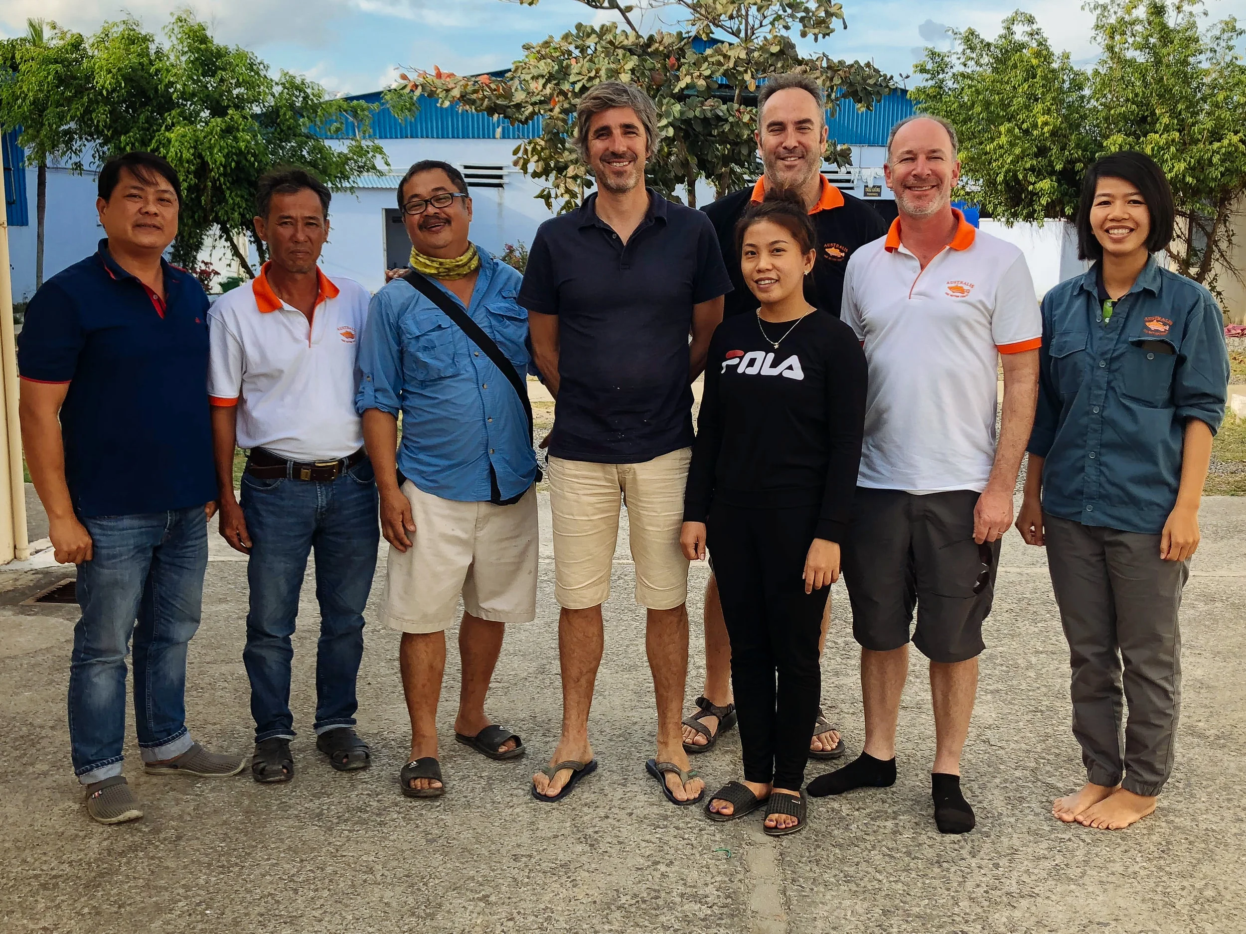 Greener Grazing project members meet at Australis Aquaculture Vietnam