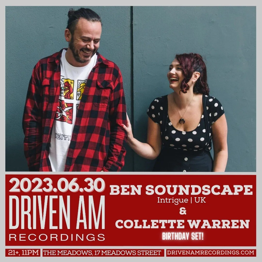 @bensoundscape
@collettejwarren
return to DRIVEN AM on FRIDAY at THE MEADOWS!!!!
#dnb #drumandbass #drivenam