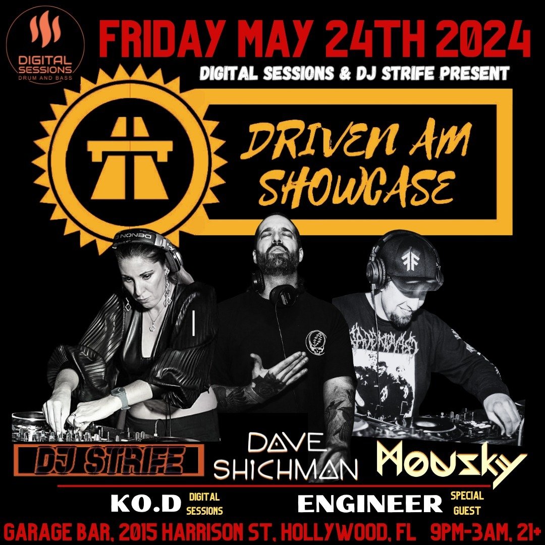 Just announced!!!
Driven AM Showcase in Hollywood Florida on May 24th!
@daveshichman @strifey @lemousky with resident KO.D and special guest ENGINEER!
