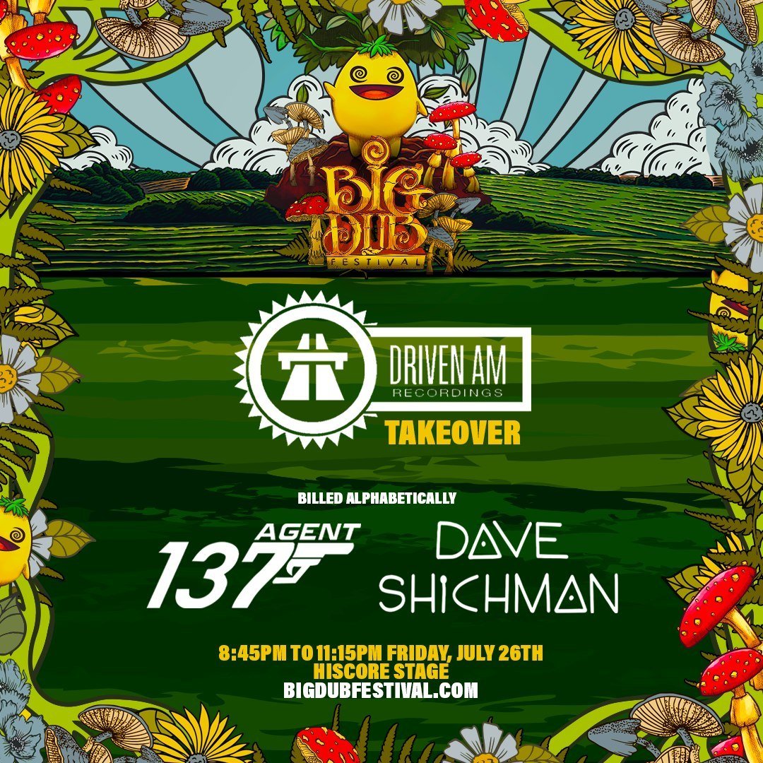 One of the festivals you can catch DRIVEN AM at this year is the amazing @bigdubfestival ! Driven AM Takeover with @agent137_ &amp; @daveshichman