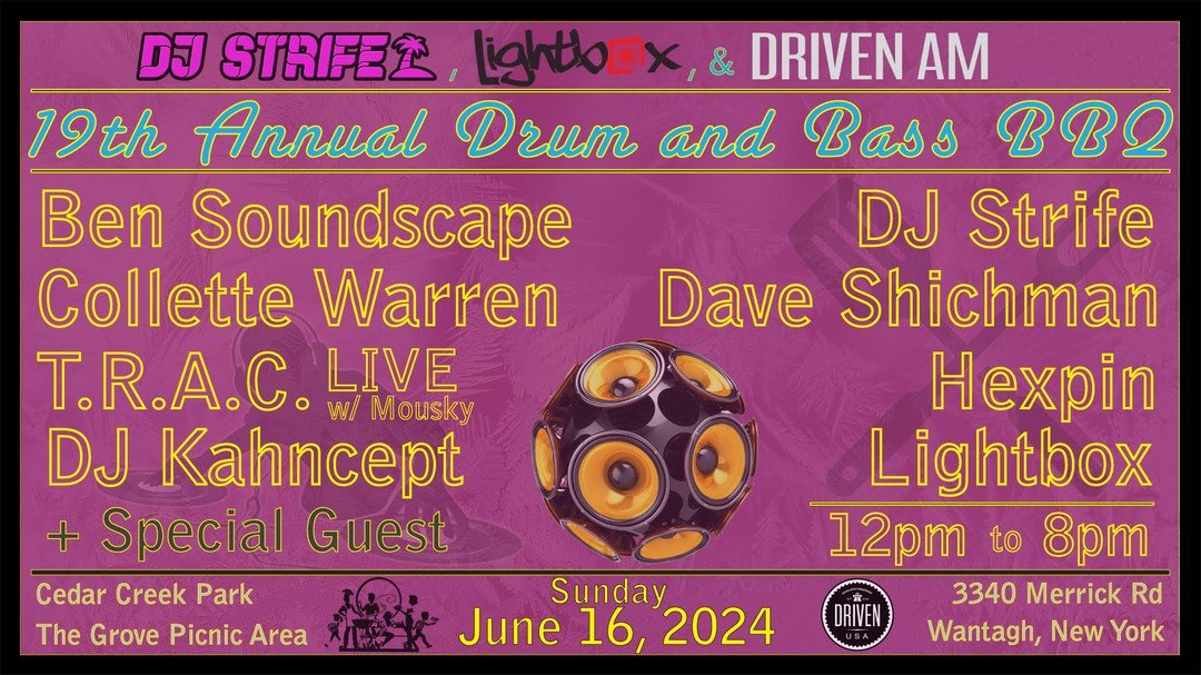 The 19th annual DnB BBQ is coming up!
