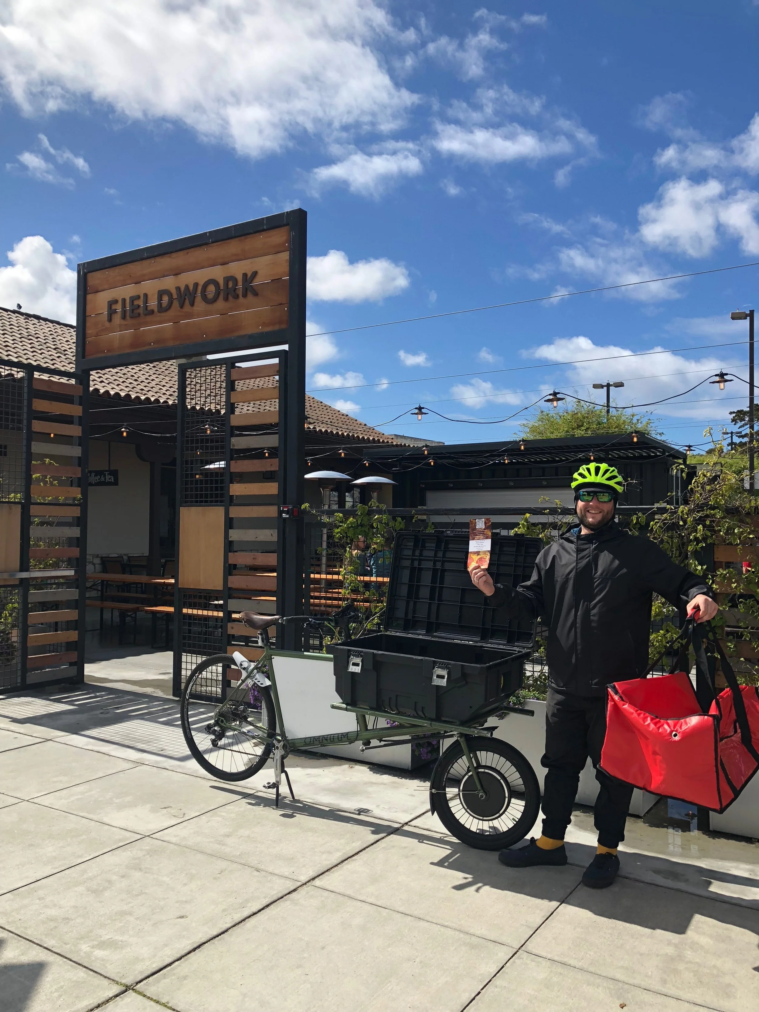 Bike delivery from Heirloom @ Fieldwork