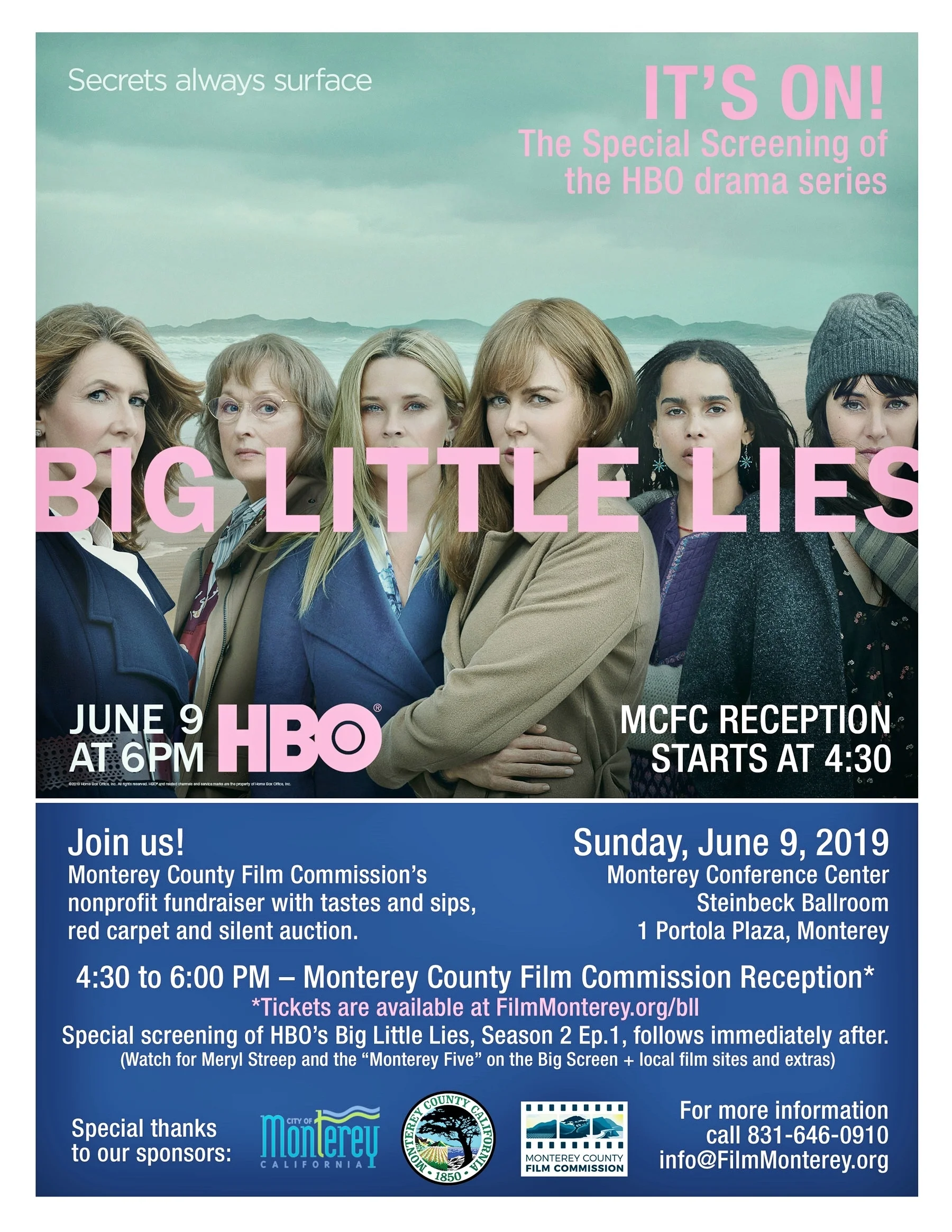 Monterey County Film Commission Hosting 'Big Little Lies 2' Red Carpet Premiere