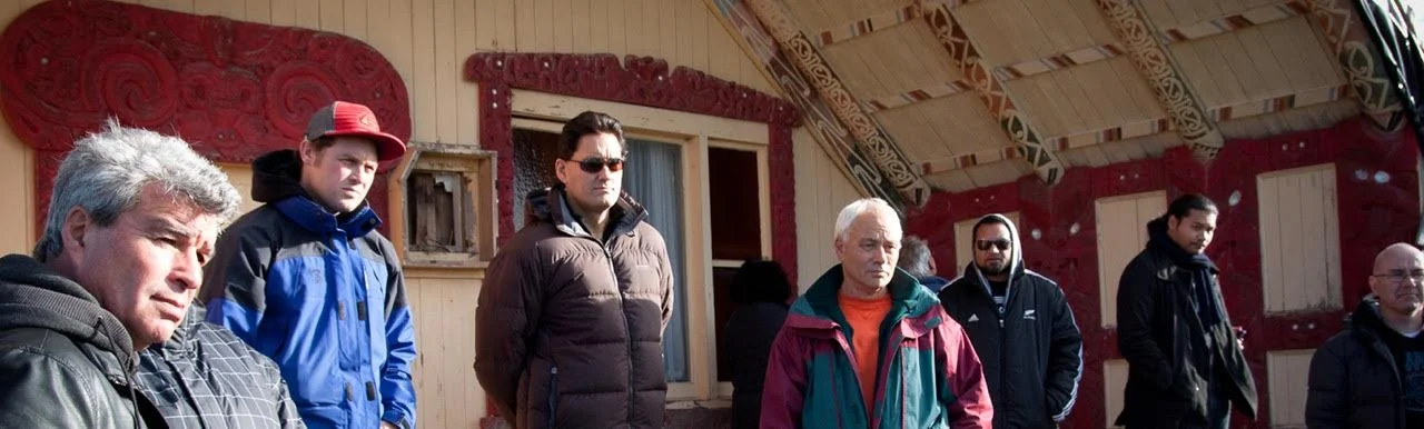 ABOVE: Maketu Marae, Site Visit, Ngā Aho Wananga-a-Tau 2012.