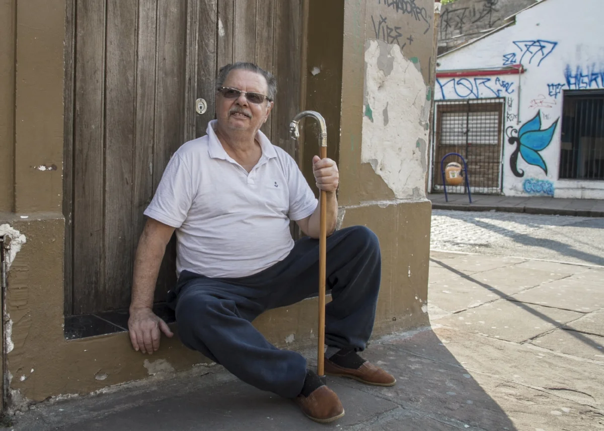 Sérgio Traunetti testemunhou as mudanças da paisagem da Cidade Baixa de meados do século 20 até hoje (Foto Marco Nedeff)