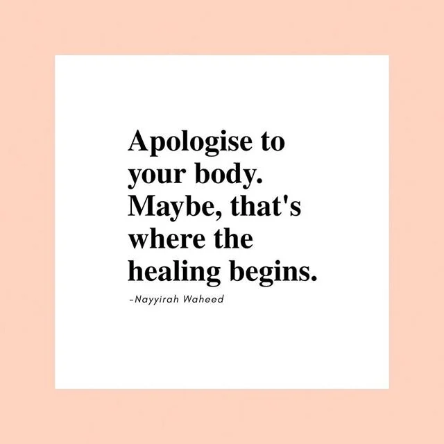 As we start 21 days of movement with the intention of creating a healthier relationship with moving our bodies, a wonderful place to start is self-forgiveness. 💗 #day1 #hns21daychallenge rp @queenregardless_ #healthyisthenewskinny