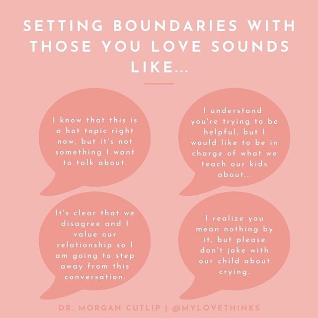 @mylovethinks breaks down how to set healthy boundaries! 🙏💗
・・・
I&rsquo;ve been getting a lot of DM&rsquo;s about how to set boundaries with people you are close to.

Whether the boundary you are wanting to set has to do with difficult conversation