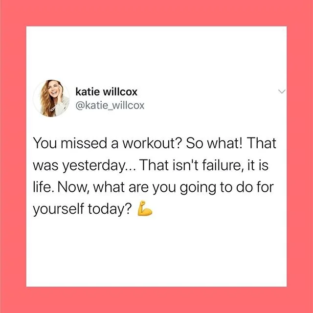 I can't tell you how many times the victim mentality stopped me from caring for myself. If I missed a workout, I felt like a failure and figured I would just quit because what was the point? How crazy is that? Who cares if you miss a workout?! Things