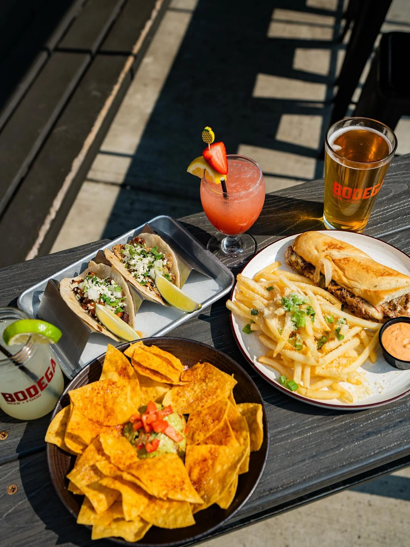 From American Classics to Tacos to Specialty cocktails and beer, we got you covered for every craving 😋