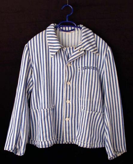 Albert Mentash Tiano’s prisoner uniform, deported from Salonika to Auschwitz