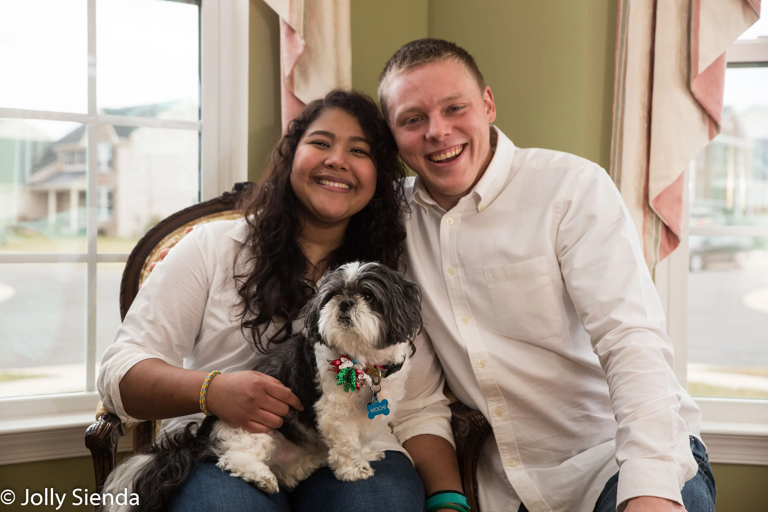 Family portait photography with their pets
