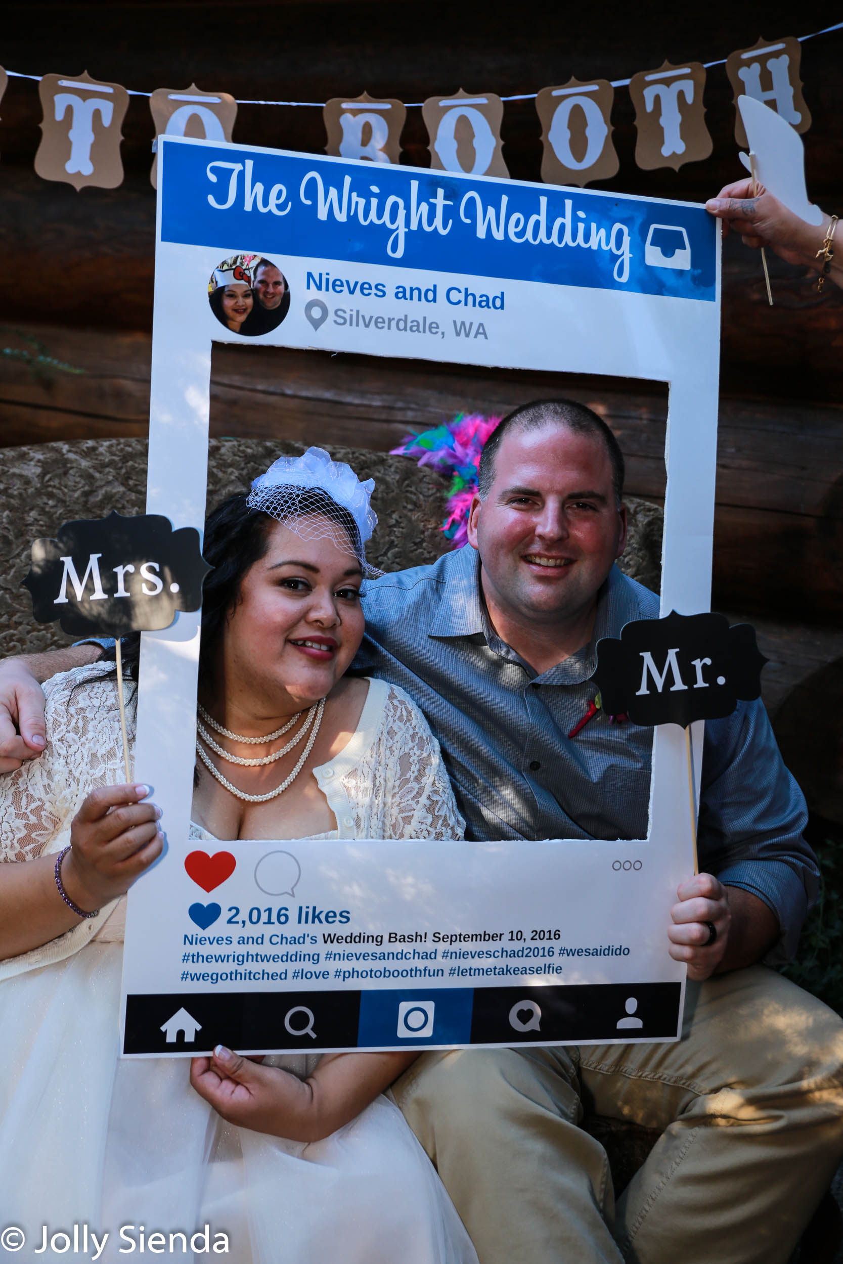 Nieves and Chad, Wright Wedding, Social Media, photo booth weddi