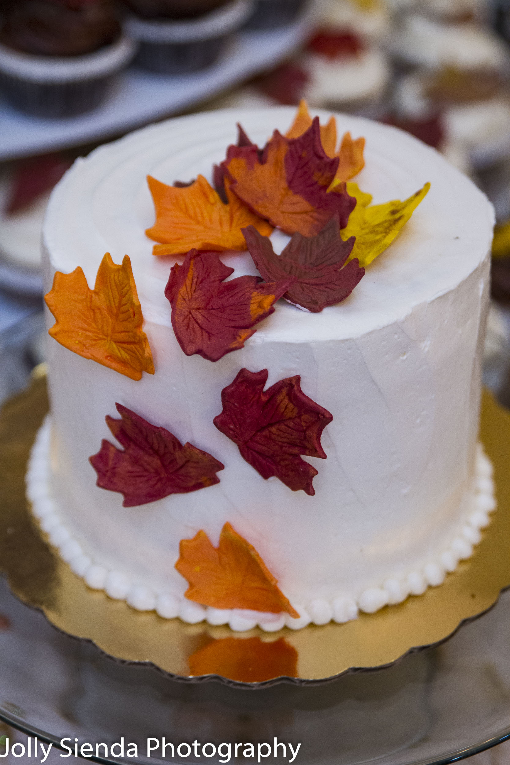 Grooms Autumn Wedding Cake