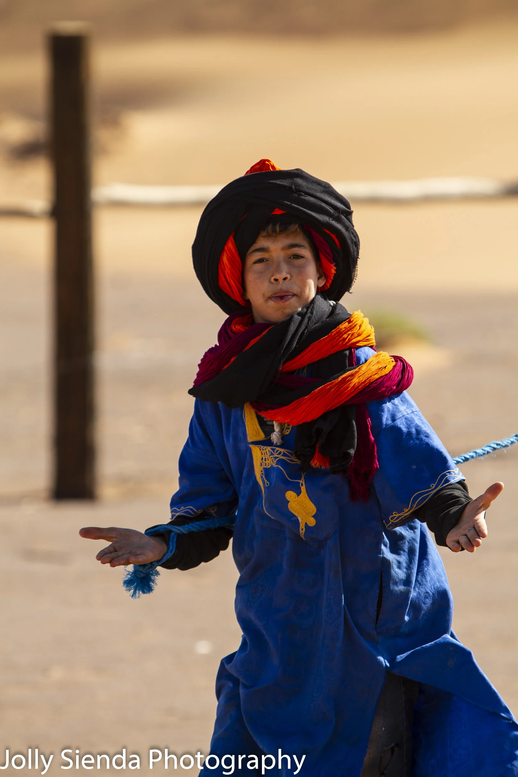 Young camel herder 