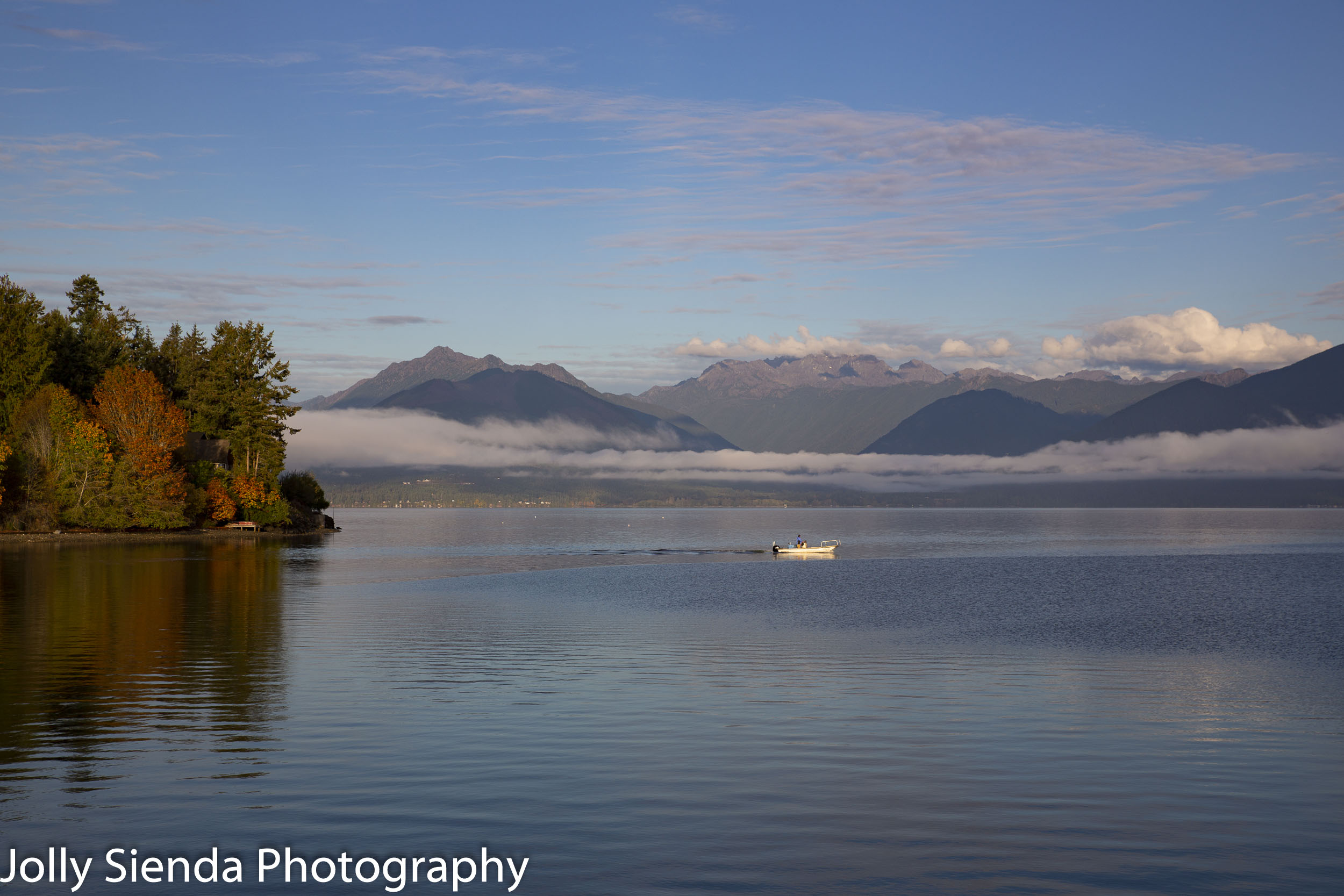 Fishing on Hood Canal in Autumn