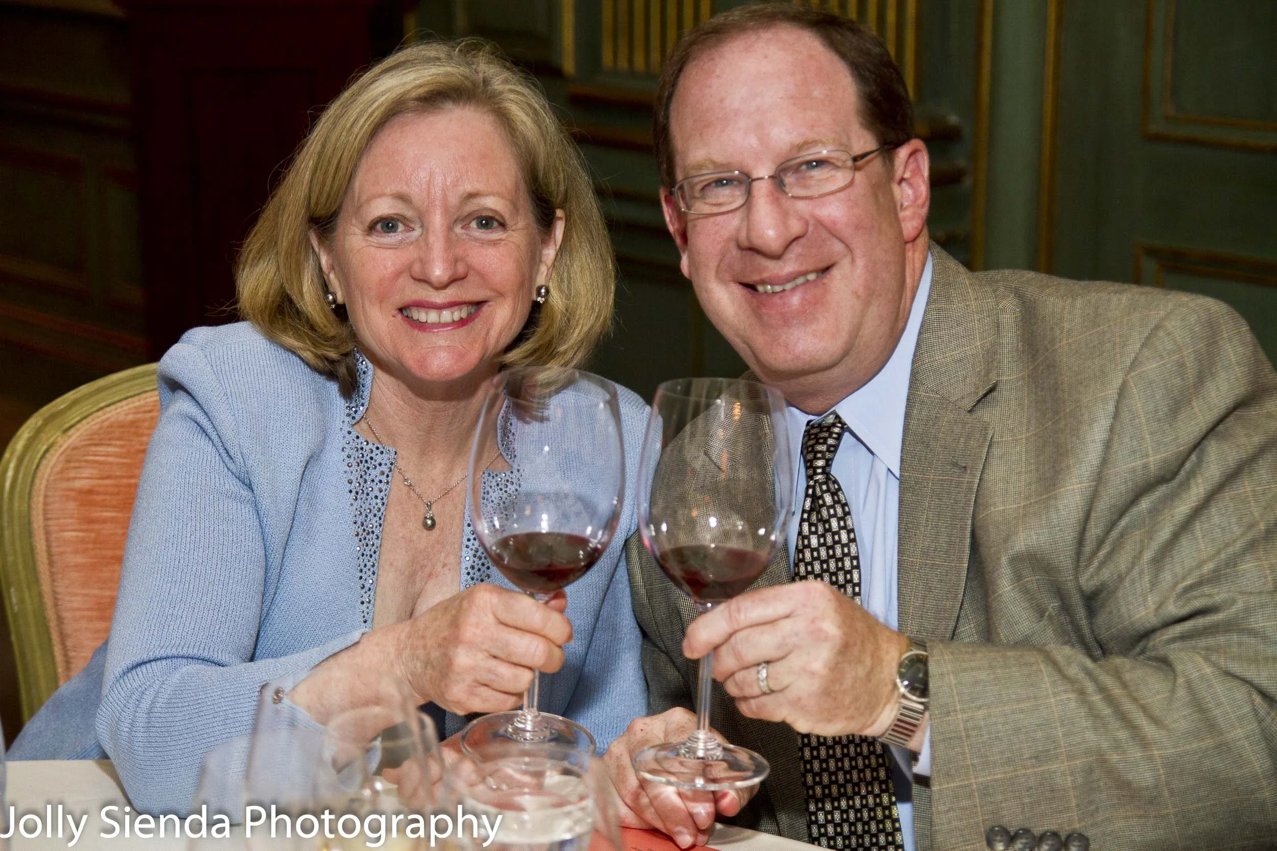 Business dinner portrait photography