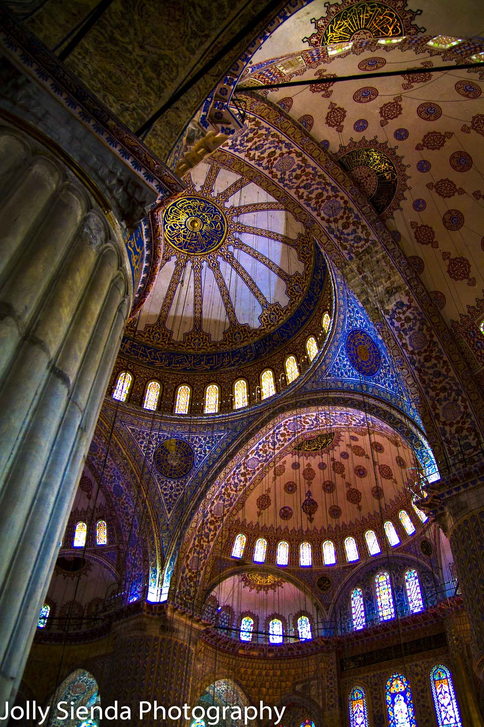 Bysantine Interior ceiling of the Blue Mosque