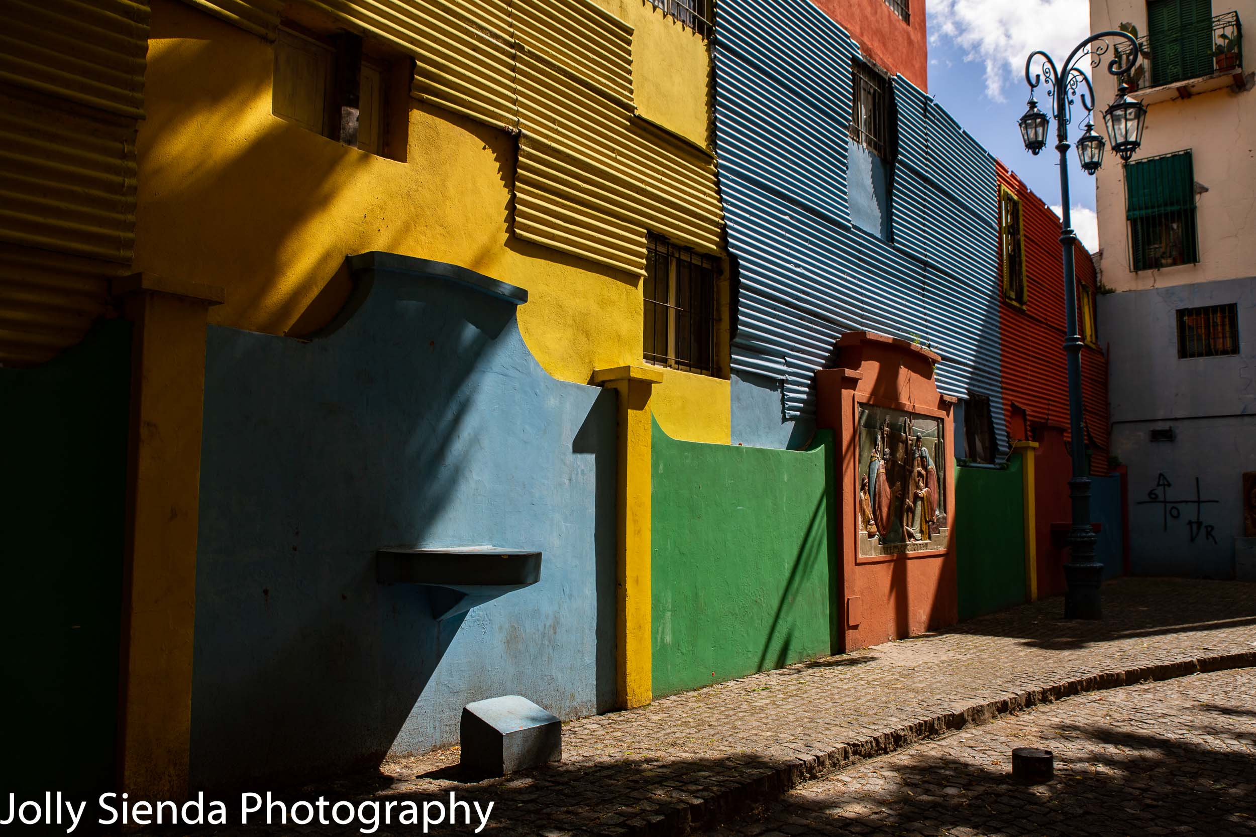 Colored buildings of La Boca