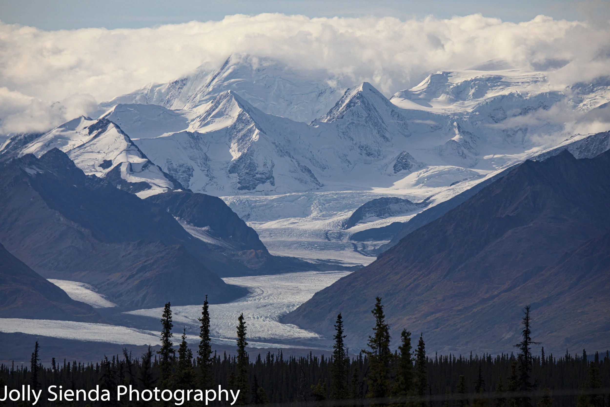 Knik Glacier view from the Glenn Highway, Alaska