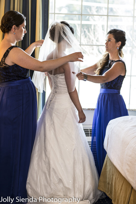 Bridal preparation wedding photography