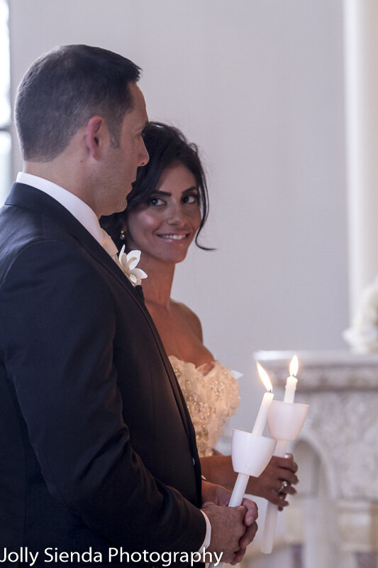 Candle Light wedding ceremony wedding photography