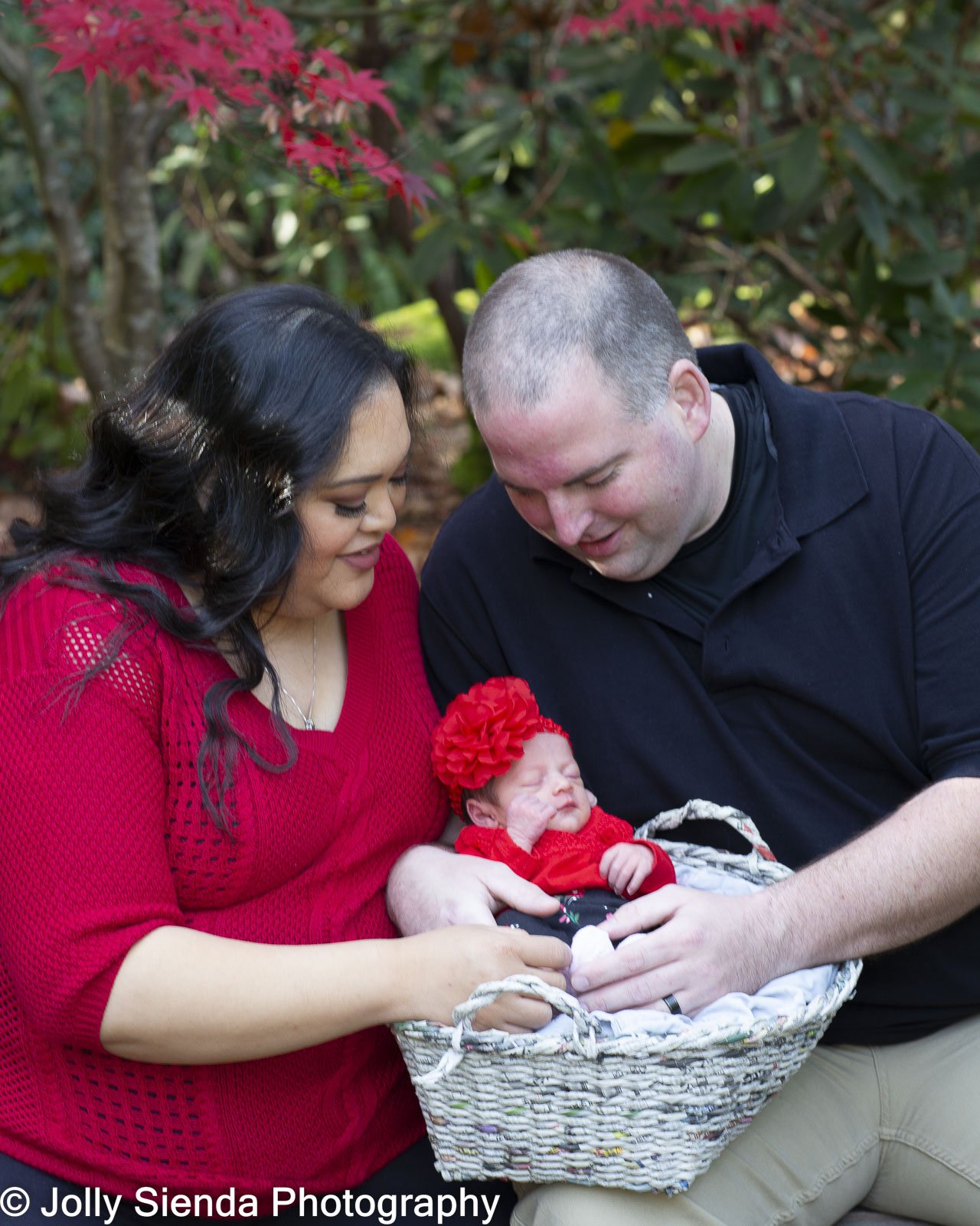 Newborn photography in autumn