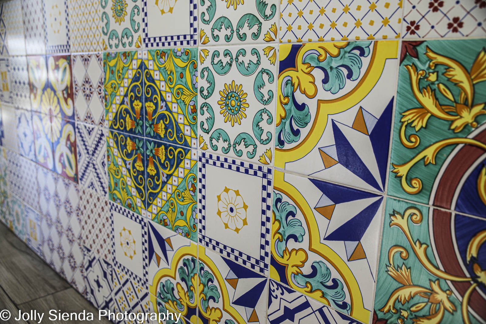 Coloful Italian wall tiles