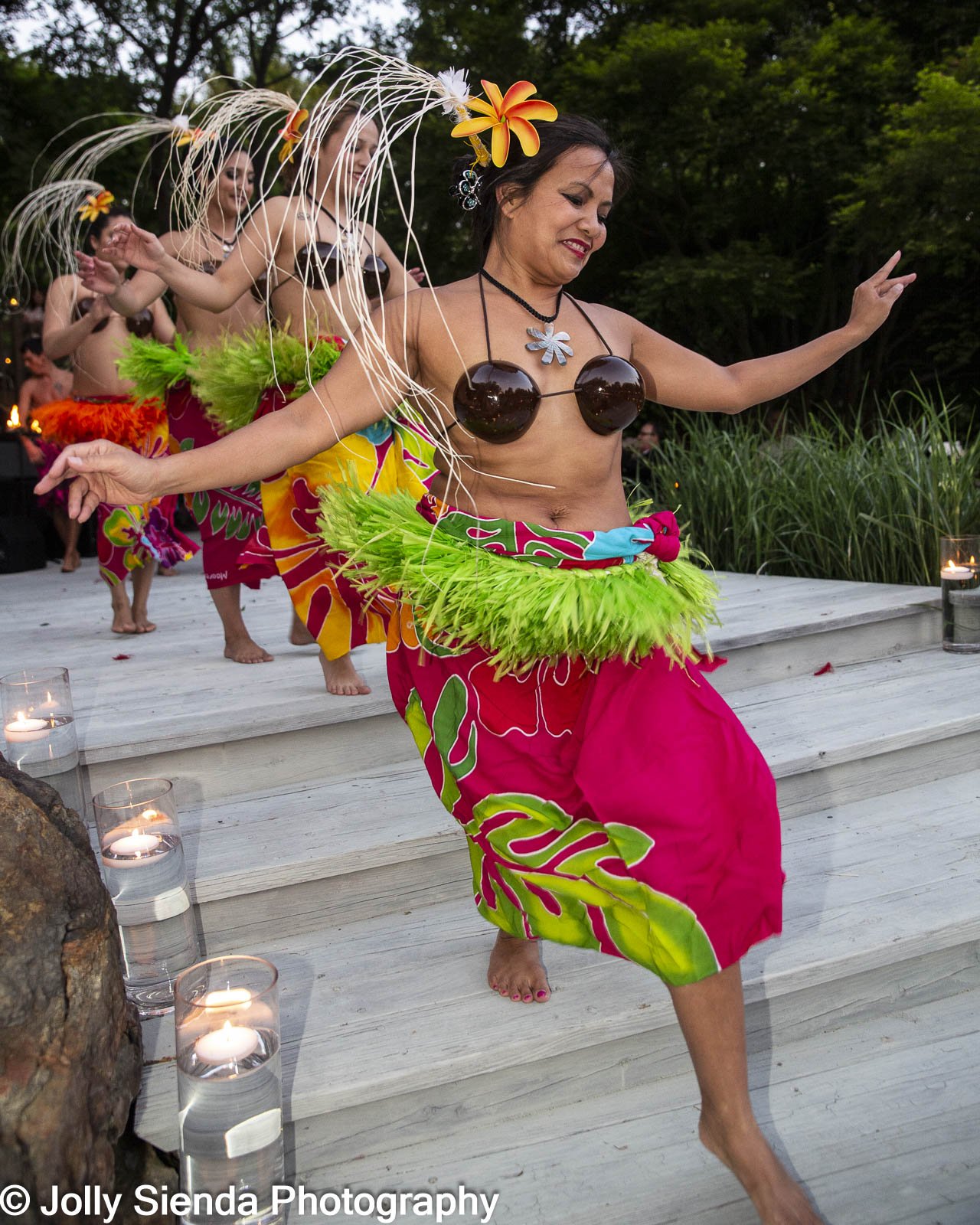 Tropical Polynesian wedding photography event