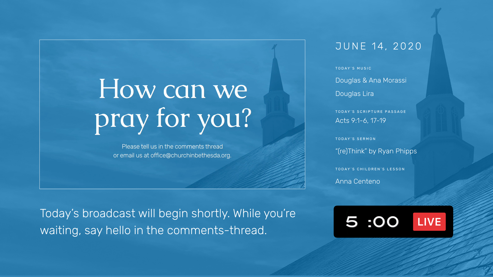June 14, 2020, Ordinary Time [ LIVE ]