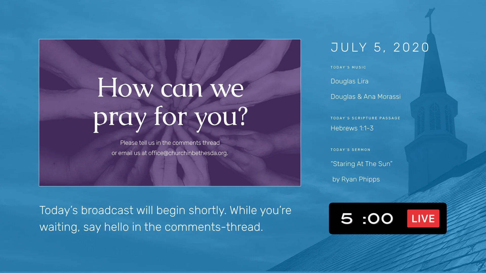July 5, 2020, Ordinary Time [ LIVE ]