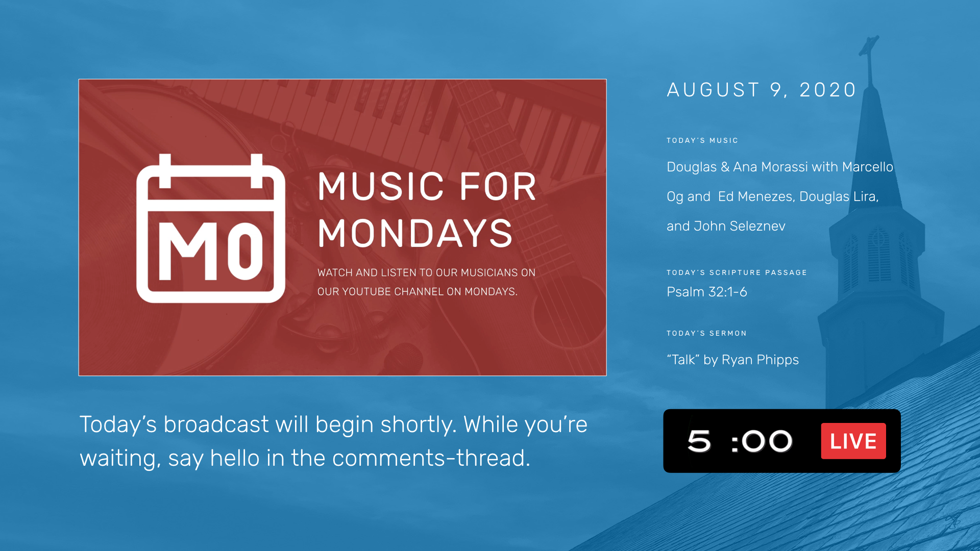 August 9, 2020, Ordinary Time [ LIVE ]