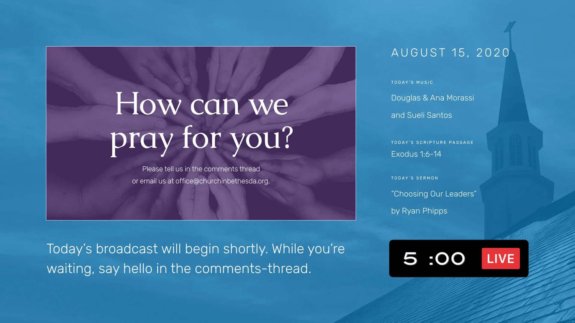 August 16, 2020, Ordinary Time [ LIVE ]