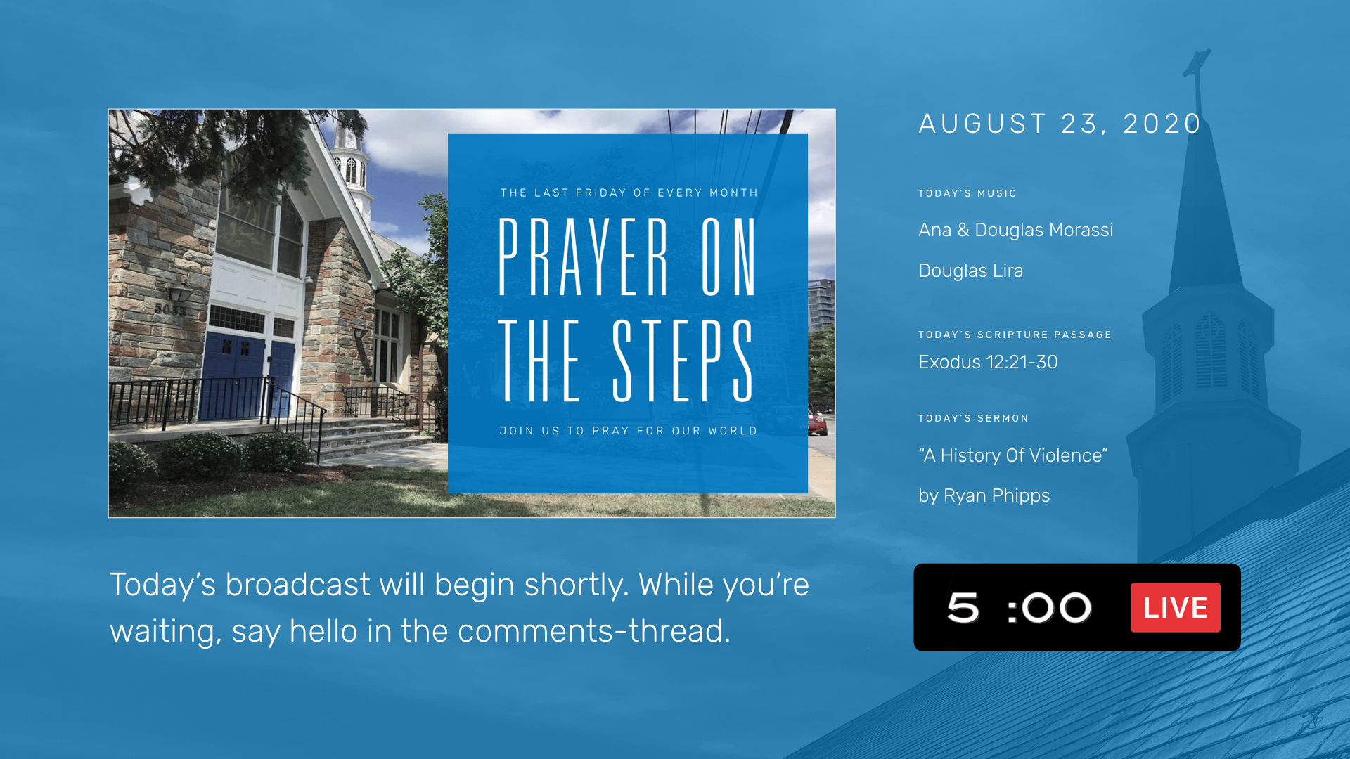 August 23, 2020, Ordinary Time [ LIVE ]
