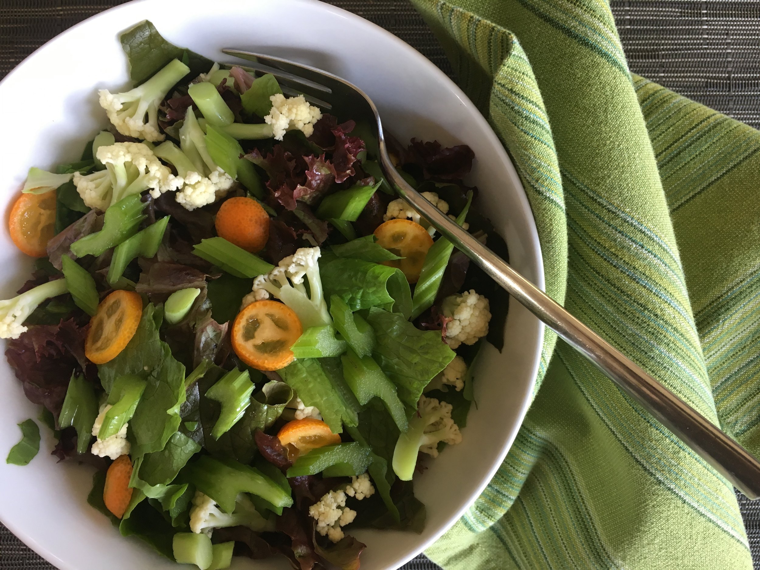 Another salad—everything from the garden.