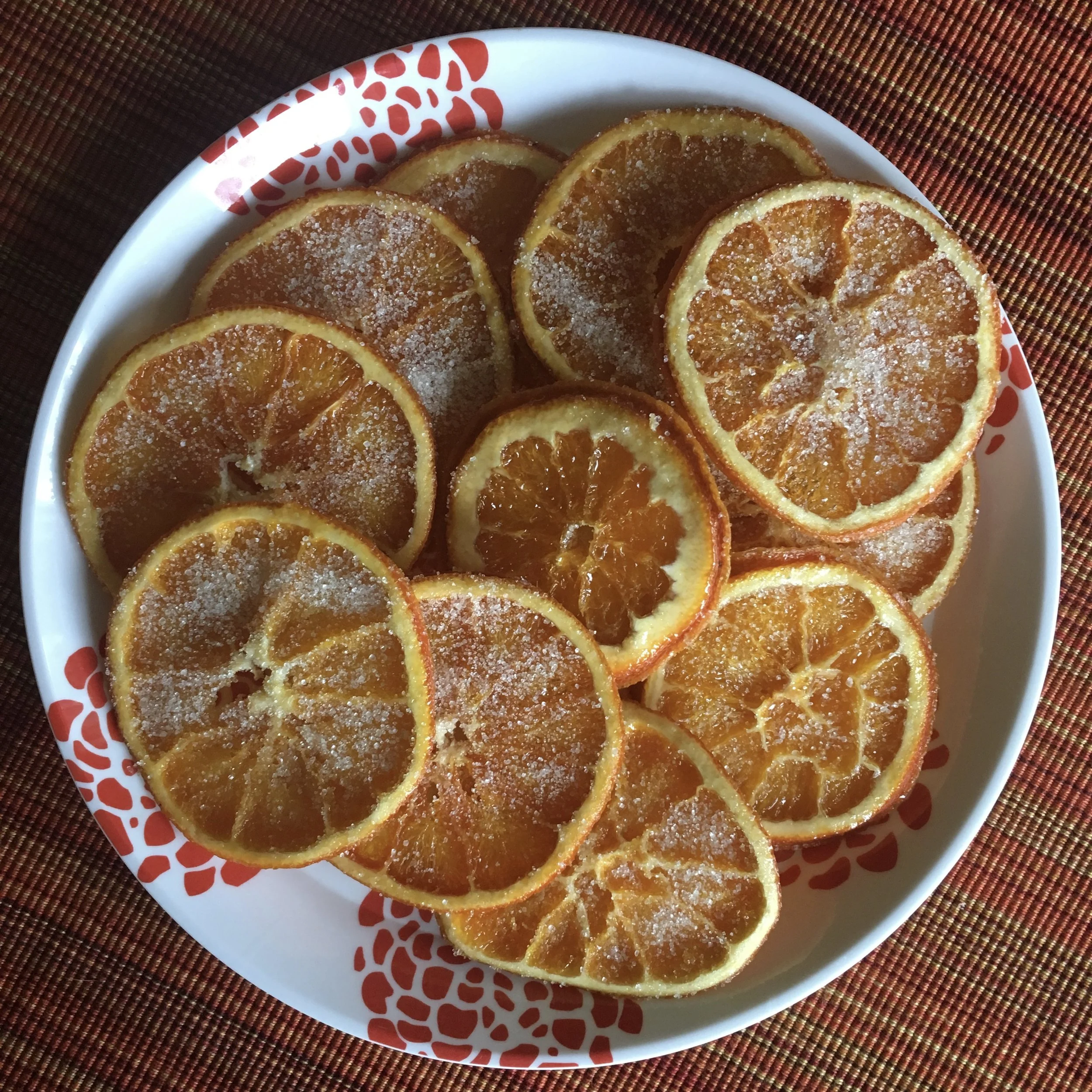 Sweetened Oven Dried Orange Slices