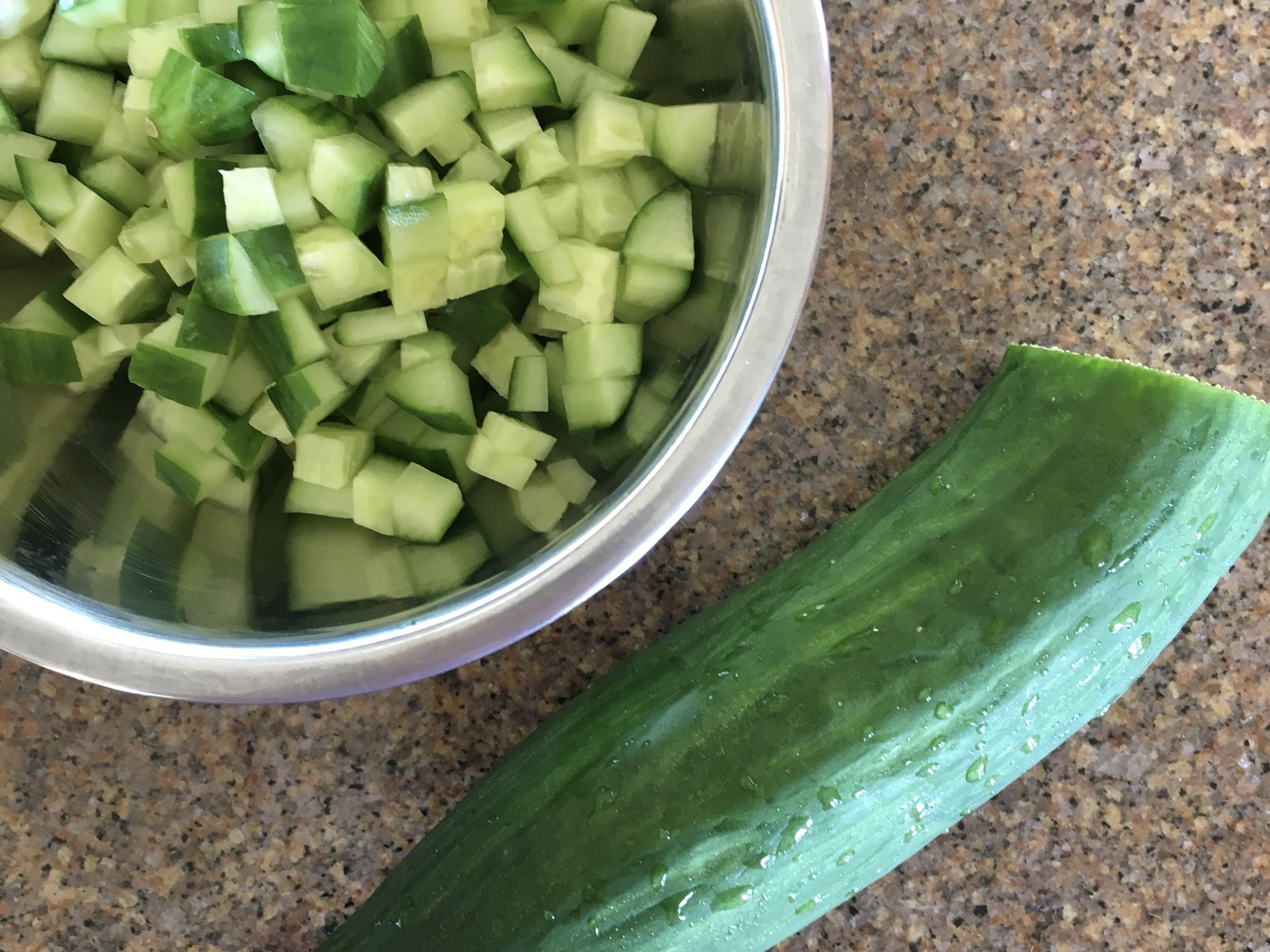Cucumbers 96% water