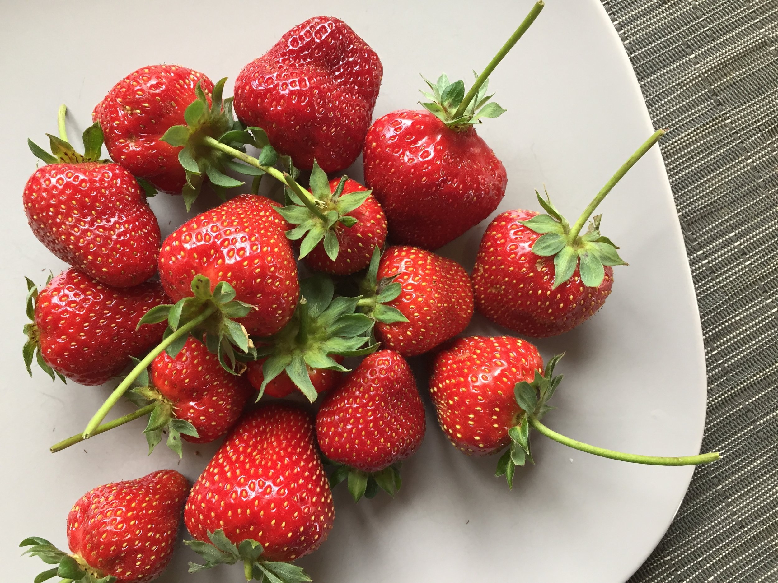 Strawberries 92% water