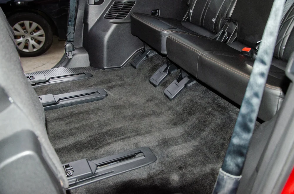 Clean vehicle carpet after detailing