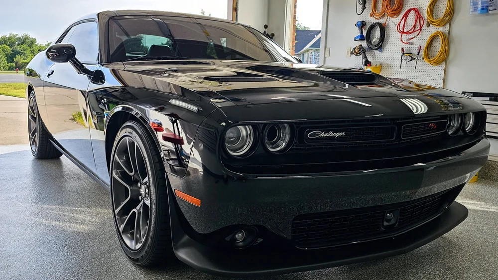 Black Challenger after deeper paint correction