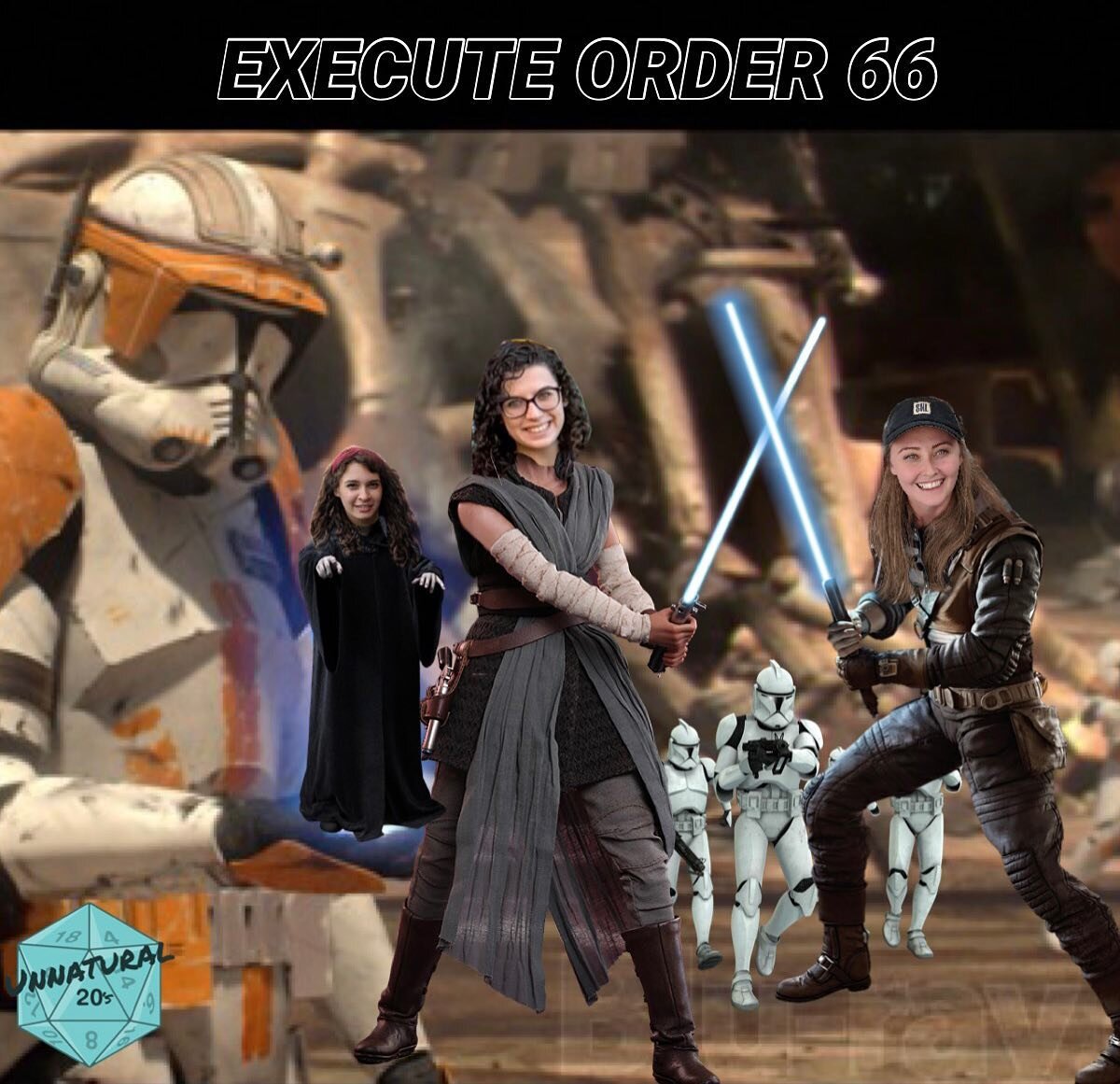 Ep 166 Execute Order 66
All of our dreams are coming true in this episode as we finally get to be Jedi Masters!...Unfortunately, our joy may be short-lived as this life dream appears to be happening at the same time as the fateful Order 66. So grab y