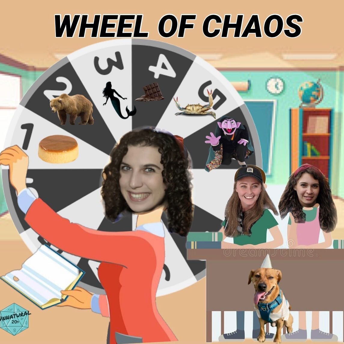 Ep 168 Wheel of Chaos 
We've been in this game for awhile now so the DM decided to keep us on our toes by making us play two games simultaneously! So be prepared for anything and join the party as we get a belly full of dirt, fuel up to dropkick, fin